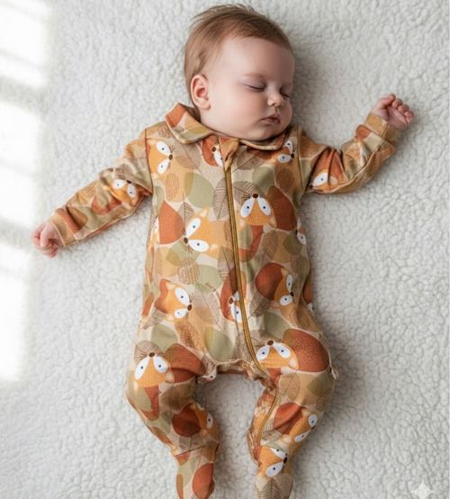 MACACÃO LONGO SOFT - FOX -TAMANHO RN AO M # 26301 - PRESENTE DE ANJO