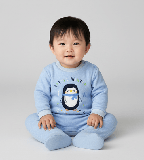 MACACÃO LONGO - PINGUIM - TAMANHO RN AO G # 26252 - PRESENTE DE ANJO