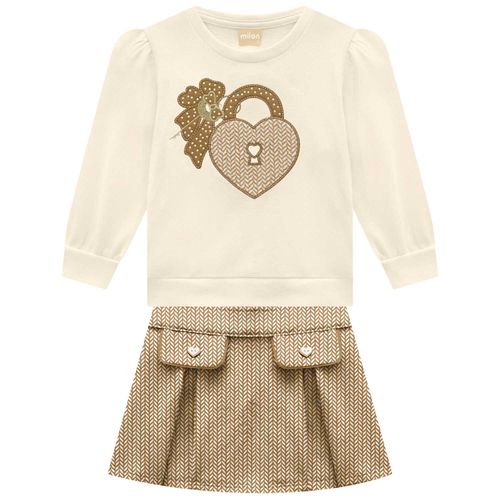 CONJUNTO INFANTIL - FEMININO - TAMANHO 1 AO 3 #2001497 - MILON