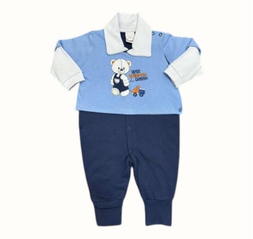 MACACÃO LONGO  - MASCULINO - TAMANHO RN AO G #2598 - PETUTINHA
