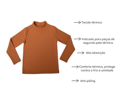 CAMISETA GOLA ALTA - TAMANHO 4 AO 10 # 0305 - EVERLY