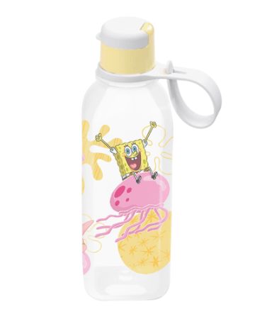 GARRAFA QUADRADA BOB ESPONJA - 530ML # 18753 - PLASUTIL