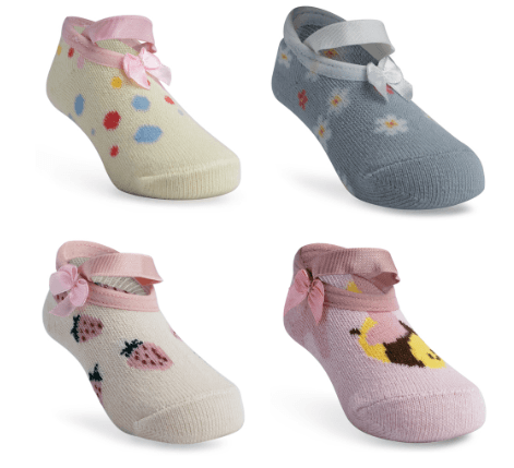 MEIA SAPATILHA COLORIDA - FEMININO - TAMANHO 00 A 15 #0301509 - PIMPOLHO