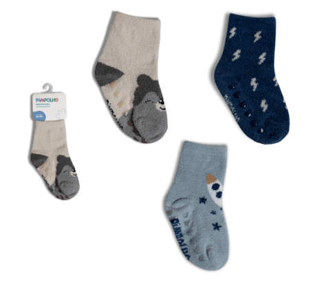 MEIA FELPUDA - MASCULINO - TAMANHO 21 A 25 # 0301703 - PIMPOLHO