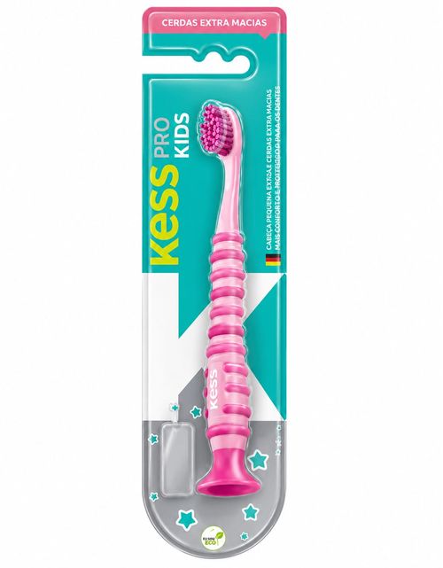 ESCOVA DENTAL  PRO KIDS EXTA MACIA COM VENTOSA # 2067 - RICCA MAESTRAL