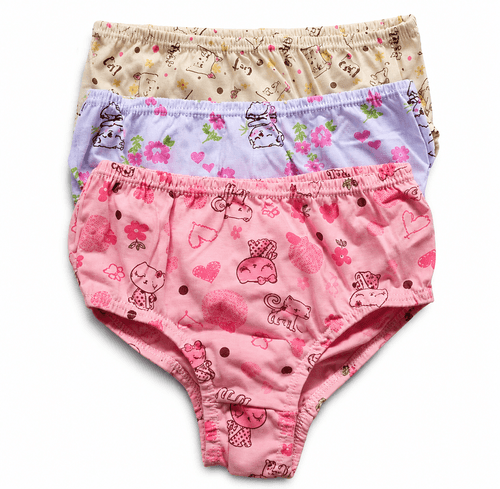 CALCINHA ESTAMPADA INFANTIL - 3 UNIDADES # 23 - KELLYNHA