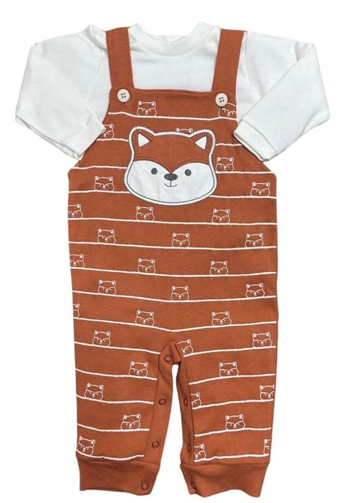 JARDINEIRA COM BODY - MASCULINO - TAMANHO RN AO G # 2649 - PETUTINHA