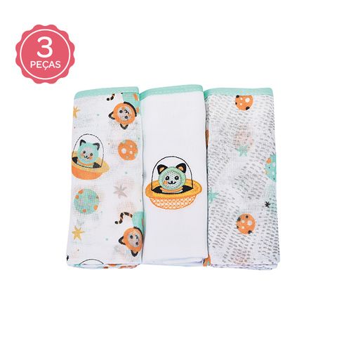 FRALDA COM BABINHA - 3 UNIDADES - BABY NICE # 54-50 - MINASREY