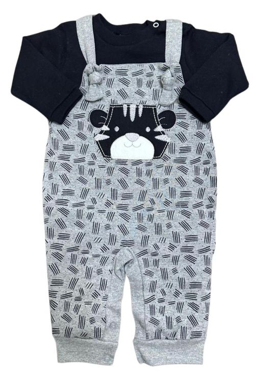 JARDINEIRA COM BODY - MASCULINO- TAMANHO RN AO G # 2656 - PETUTINHA