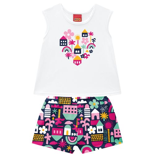 CONJUNTO FEMININO - INFANTIL - TAMANHO 4 AO 8 # 1001814 - KYLY