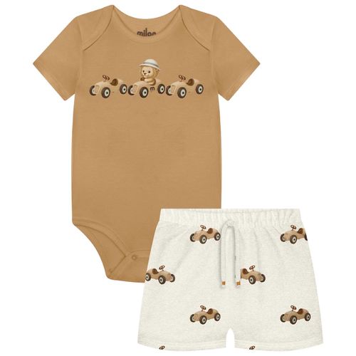 CONJUNTO MASCULINO - INFANTIL - TAMANHO 6 AO 18 MESES # 2001861 - MILON