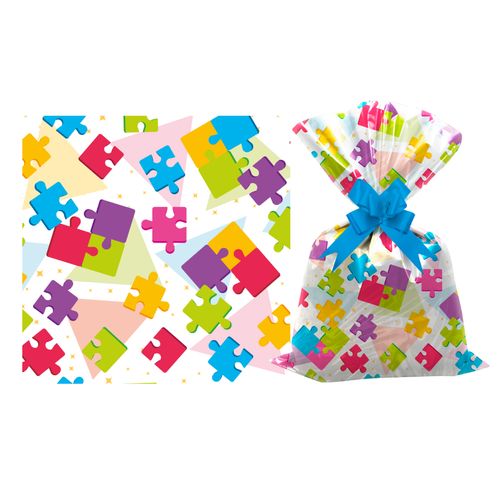 SAQUINHO PARA PRESENTE - 30X45 - PUZZLE - 50 UNIDADES # 1200-140 - GALA PAIS&FILHOS