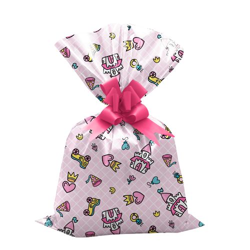 SAQUINHO PARA PRESENTE -  REINO ENCANTADO  - 25CMX35CM - 50 UNIDADES # 1220-201 - GALA PAIS&FILHOS