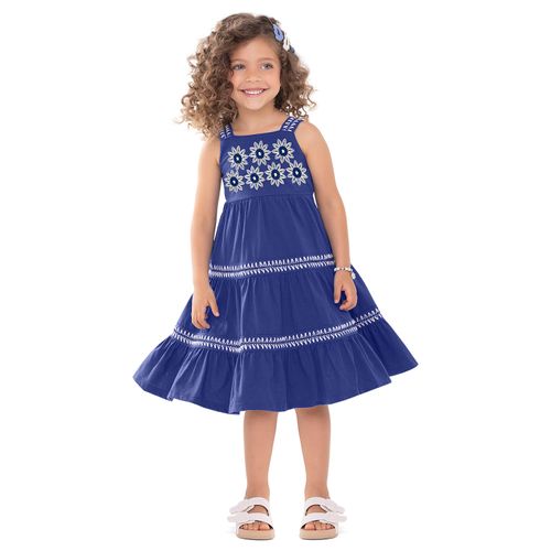 VESTIDO INFANTIL - FEMININO -  TAMANHO 4 AO 8 # 6000489 - NANAI