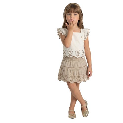CONJUNTO INFANTIL - FEMININO - TAMANHO 4 AO 8 # 2001777 - MILON