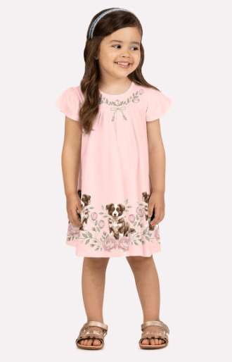 VESTIDO INFANTIL - FEMININO - TAMANHO 2 AO 3 #2001720 - MILON