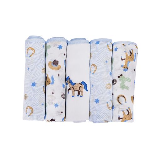FRALDA 70x68CM CAIXA - 5 UNIDADES - BABY NICE #54-48 - MINASREY