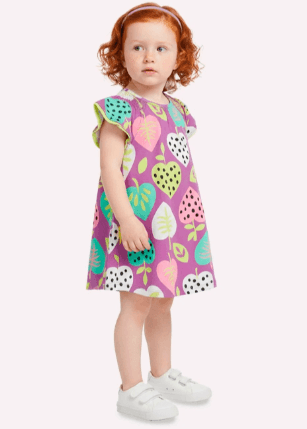 VESTIDO INFANTIL - FEMININO - TAMANHO 4 AO 8 #1001803 - KYLY