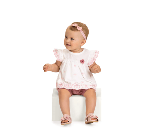 CONJUNTO FEMININO - INFANTIL -  TAMANHO 6A AO 18M #2001848 - MILON