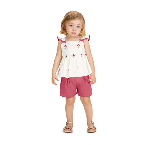 CONJUNTO INFANTIL -  FEMININO - TAMANHO 4 AO 8 #2001745 - MILON