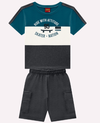 CONJUNTO INFANTIL - MASCULINO - TAMANHO 1 AO 3 #1001898 - KYLY