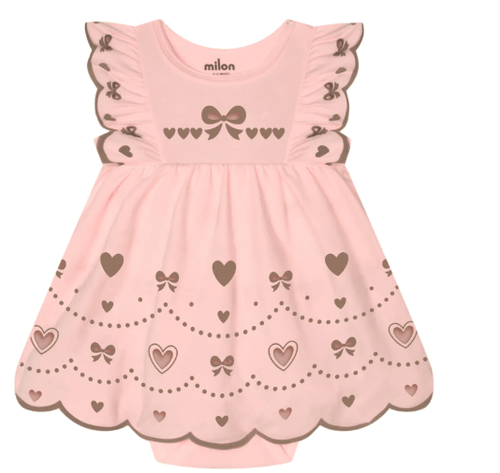 VESTIDO INFANTIL - FEMININO - TAMANHO  6 A 18 MESES #2001835 - MILON