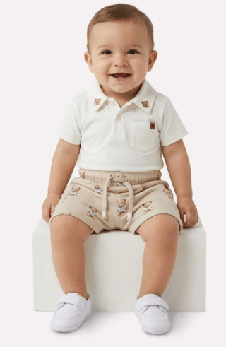 CONJUNTO MASCULINO - INFANTIL - TAMANHO 6A AO 18M #2001867 - MILON