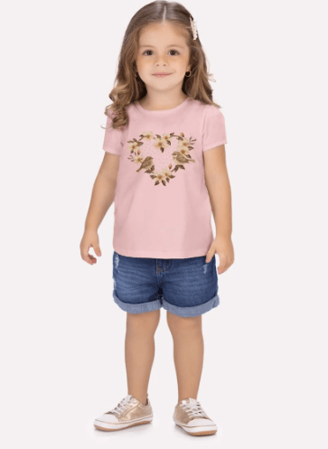 BLUSA INFANTIL -  FEMININA - TAMANHO 2 AO 3  #2001715 - MILON