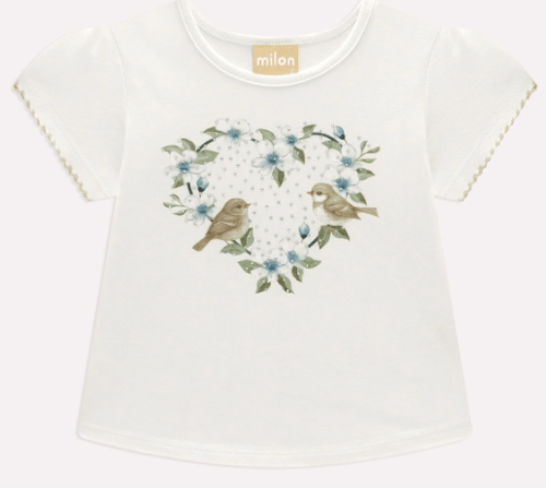 BLUSA INFANTIL -  FEMININA - TAMANHO 4 AO 8  #2001715 - MILON