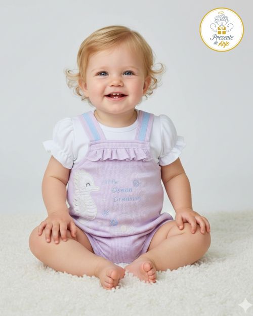 MACACÃO CURTO INFANTIL- TAMANHO P AO G #26375 - PRESENTE DE ANJO