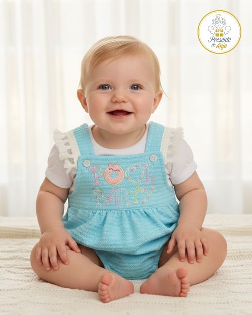 CONJUNTO ROMPER INFANTIL- TAMANHO P AO G #26347 - PRESENTE DE ANJO