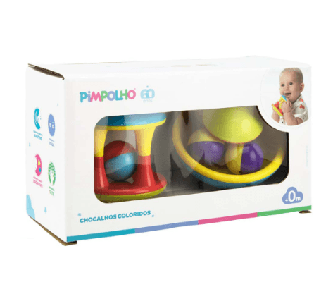 CHOCALHO UNISSEX COLORIDO #  0300062 - PIMPOLHO