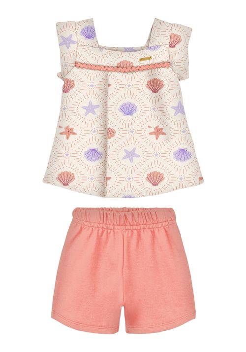 CONJUNTO FEMININO - TAMANHO 2 AO 3 #A0348 - LUNENDER ALAKAZOO