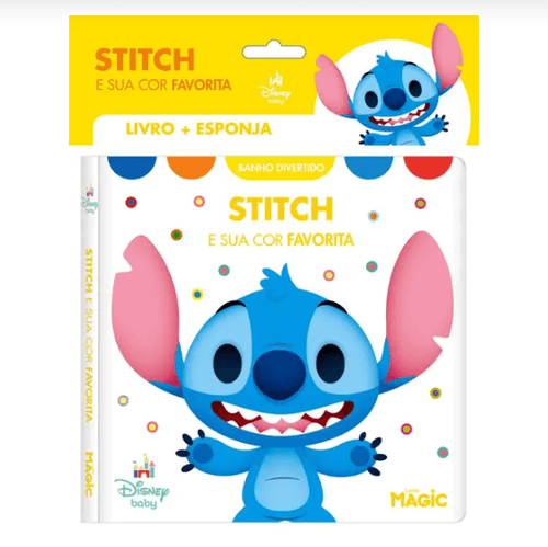 LIVRO + ESPONJA- STITCH E SUA COR FAVORITA # 585041 - MAGIC KIDS