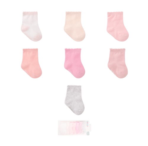 KIT MEIA SEMANINHA  - FEMININO - 7 PARES-- TAMANHO 00-15 # 0301363 - PIMPOLHO