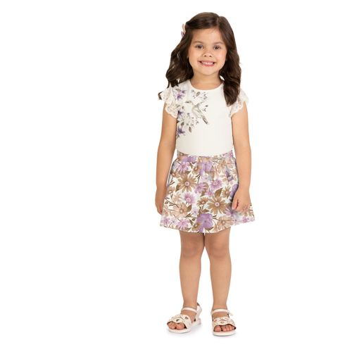 CONJUNTO FEMININO - INFANTIL - TAMANHO 2 AO 3 # 2001744 - MILON