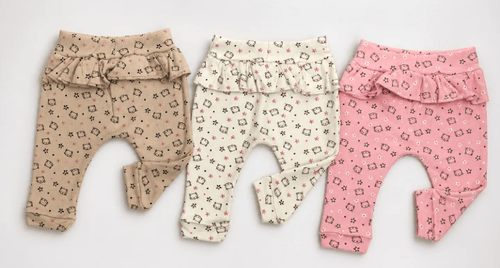 KIT CULOTE SARUEL SEM PÉ  - 3 UNIDADES - TAMANHO RN AO G #5061N - KORTE REKORTE