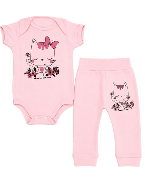 CONJUNTO BODY MANGA CURTA+ CULOTE - TAMANHO RN AO G #1454/55 - BEBÊ PRECIOSO