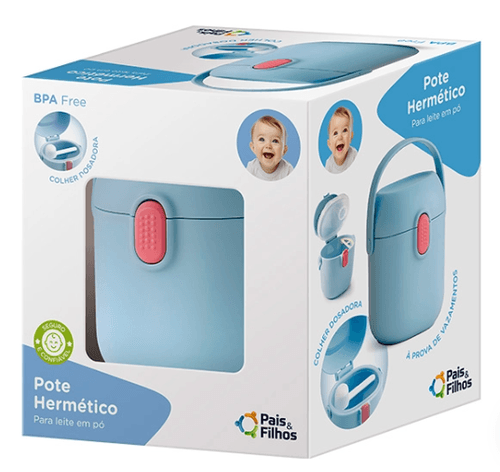 POTE HERMETICO PARA LEITE EM  PÓ # 793830 - GALA PAIS&FILHOS