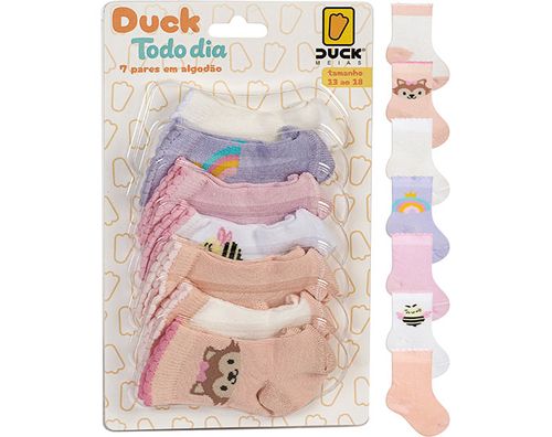 KIT MEIA TODO DIA 7 PARES -RN #4012505405 - CONDE DUCK