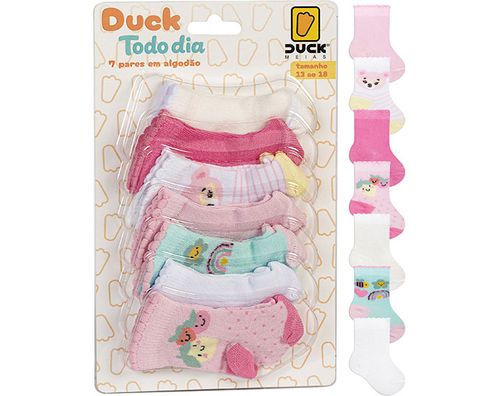 KIT MEIA TODO DIA 7 PARES -RN #4012505505 - CONDE DUCK