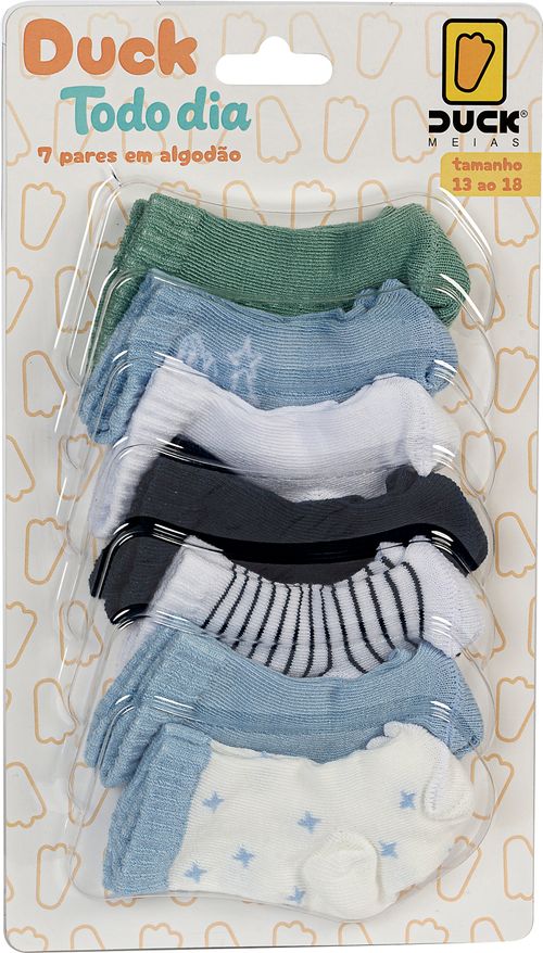 KIT MEIA TODO DIA 7 PARES -RN #4111005405 - CONDE DUCK