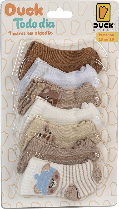 KIT MEIA TODO DIA 7 PARES -RN #4111005505 - CONDE DUCK