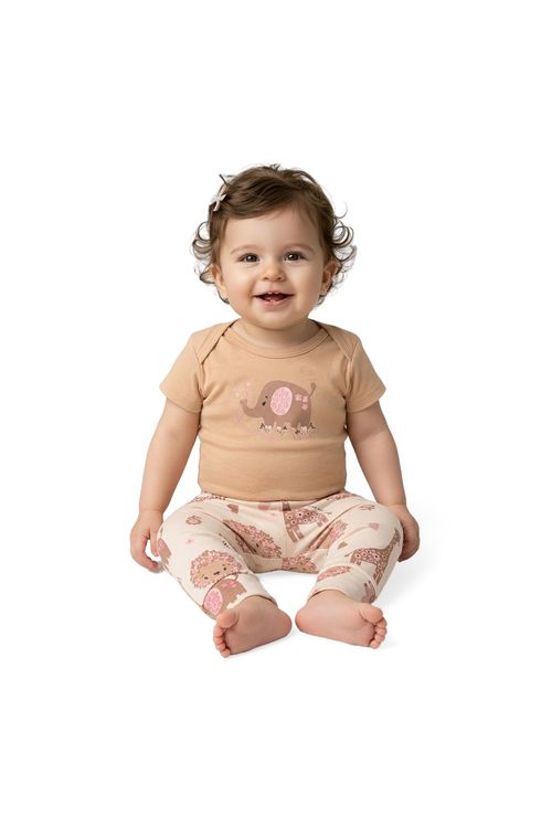 KIT BODY MANGA CURTA - 3 UNIDADES - TAMANHO RN AO G #EM15227 - BABY DUFY