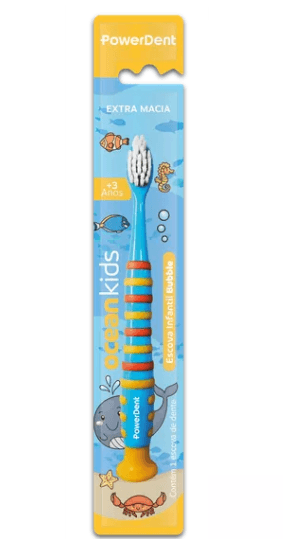 ESCOVA DE DENTE INFANTIL -  OCEAN KIDS #3018 - POWEDENT