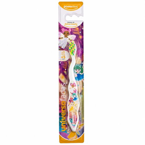 ESCOVA DE DENTE INFANTIL - 3 UNIDADES - UNIVERSO FADAS #3014 - POWERDENT