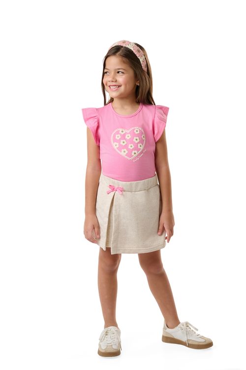 CONJUNTO FEMININO - TAMANHO 4 AO 10 #10165 - BRINCAR E ARTE