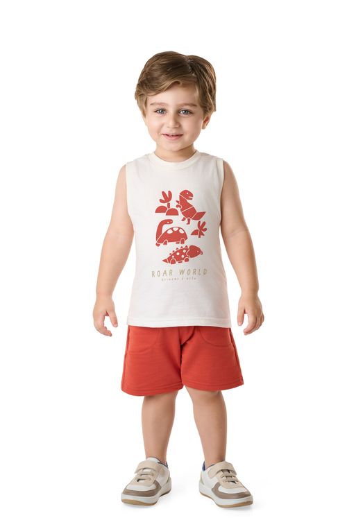 CONJUNTO INFANTIL - MASCULINO - TAMANHO 1 AO 3 #10284 - BRINCAR E ARTE
