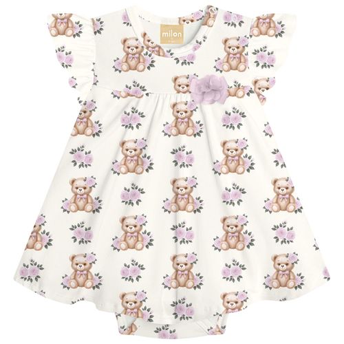 VESTIDO FEMININO - INFANTIL - TAMANHO 6 A 18M # 2001831 - MILON