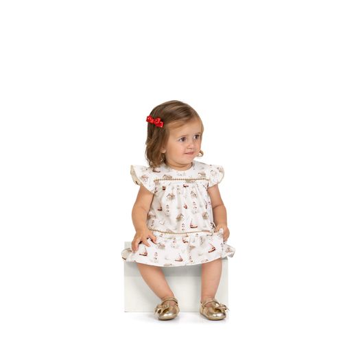 VESTIDO INFANTIL - FEMININO - TAMANHO  6 A 18 MESES # 2001834 - MILON